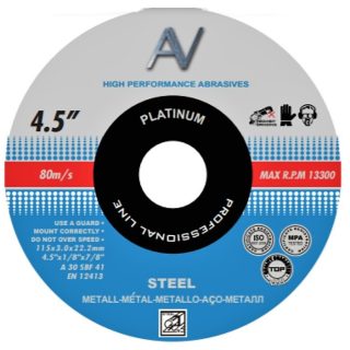 Disco 4 1/2" corte metal 1 mm