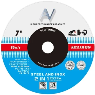 Disco 7" corte metal 3 mm