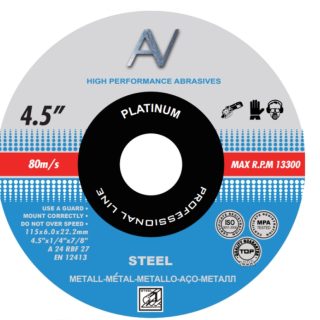 Disco 4 1/2" desbaste metal
